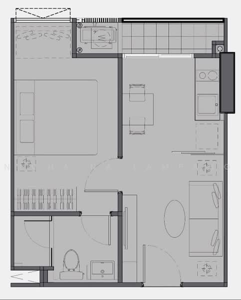 Quintara Treehaus Sukhumvit 42, Bangkok, Soi Bar Bose 2, Sukhumvit 42, Phra Kanong, Khlong Toei, Bangkok, 1 Bedroom, 32 sqm, Condo For Sale, by Nicha Na Lampang, 500481504 - DDproperty.com