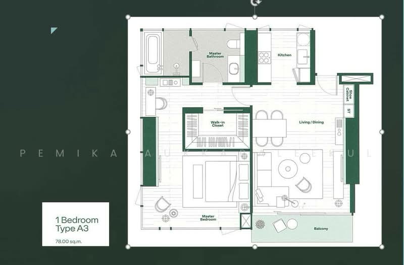 Dusit Central Park (Residences), Bangkok, 946 Rama 4 Road, Silom, Bang Rak, Bangkok, 1 Bedroom, 78 sqm, Condo For Sale, by Pemika Aukkaraleekul, 500481618 - DDproperty.com