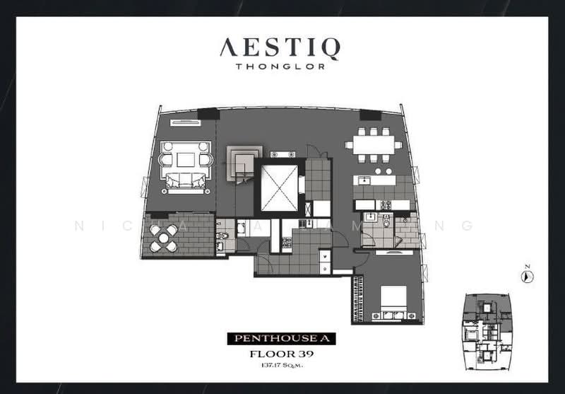 AESTIQ Thonglor, Bangkok, 916 Soi Sukhumvit 55, Khlong Tan Nua, Watthana, Bangkok, 4 Bedrooms, 274 sqm, Condo For Sale, by Nicha Na Lampang, 500482410 - DDproperty.com