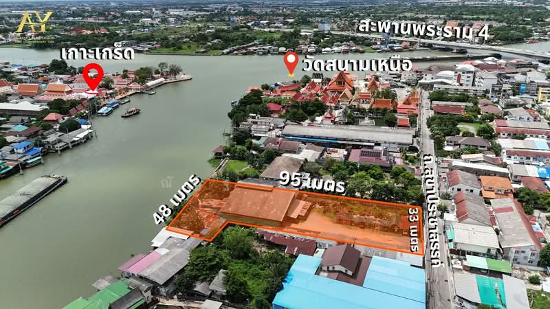 ที่ดิน ติดแม่น้ำเจ้าพระยา, Nonthaburi, Pak Kret, Nonthaburi, , 3,292 sqm, Land For Sale, by ณัฎฐ์ ยศขุน, 500483682 - DDproperty.com