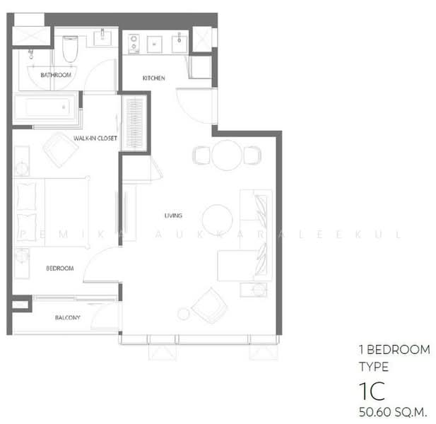 The Strand Thonglor, Bangkok, 36 Soi Sukhumvit 55, Khlong Tan Nua, Watthana, Bangkok, 1 Bedroom, 50 sqm, Condo For Sale, by Pemika Aukkaraleekul, 500484067 - DDproperty.com