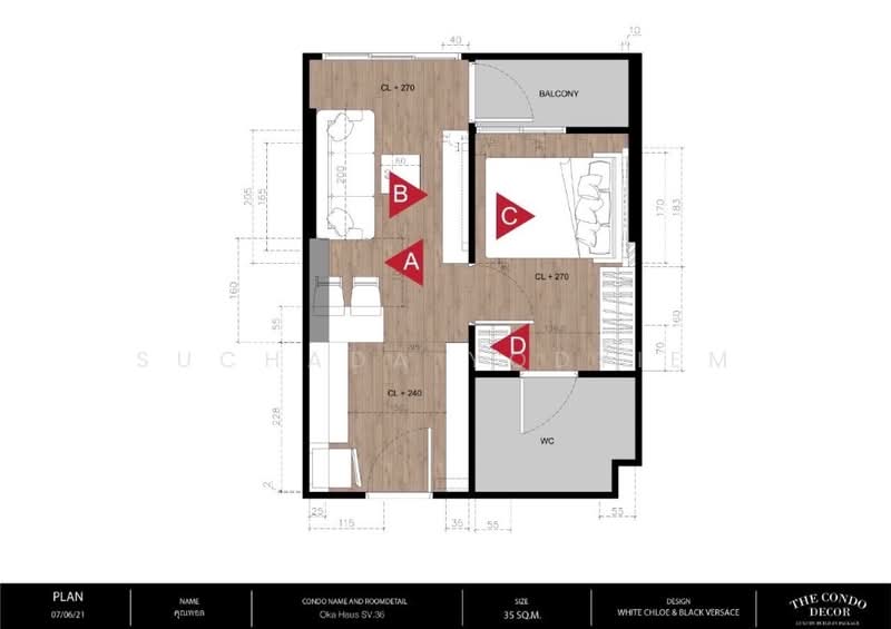 Oka Haus Sukhumvit 36, Bangkok, 3399 Rama 4 Road, Khong Tan, Khlong Toei, Bangkok, 1 Bedroom, 35 sqm, Condo For Sale, by Suchada Yodyiem, 500484978 - DDproperty.com
