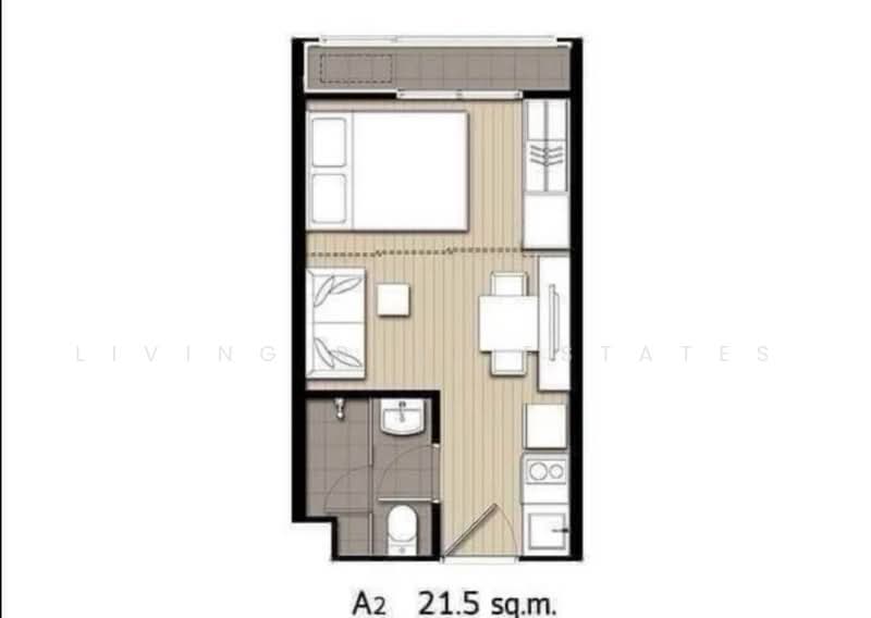 IDEO MOBI Sukhumvit Eastgate, Bangkok, 4371 Sukhumvit Road, Bang Na, Bangkok, Studio, 22 sqm, Condo For Rent, by Living Real Estates, 500485731 - DDproperty.com