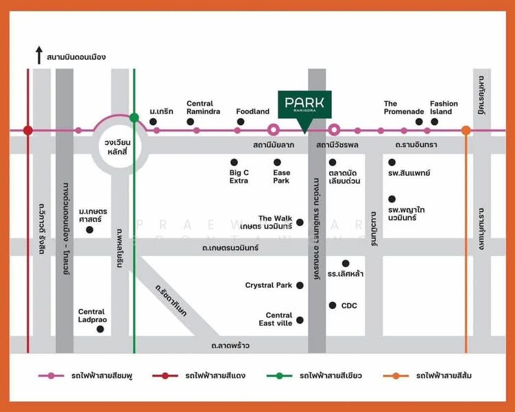 Park Ramindra, Bangkok, Soi Ramintra 47, Tha Rang, Bang Khen, Bangkok, 1 Bedroom, 30 sqm, Condo For Rent, by Praewpakar Soontawong, 500486351 - DDproperty.com