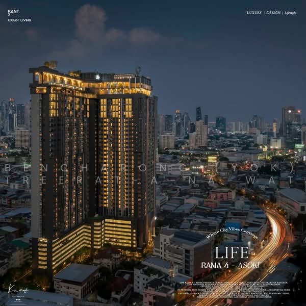 Life Rama 4-Asoke, Bangkok, Rama 4 Road, Khlong Toei, Bangkok, 1 Bedroom, 35 sqm, Condo For Rent, by Bencharong (Yok) Treerat-a-na-wat, 500486417 - DDproperty.com