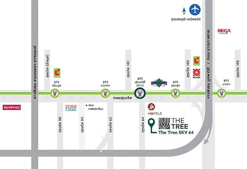 The Tree Sukhumvit 64 : เดอะทรี สุขุมวิท 64, กรุงเทพ, ถนนสุขุมวิท 64, บางจาก, พระโขนง, กรุงเทพ, 42 ตร.ม., คอนโด ขาย, โดย Kritaphak Khongmueang, 500487135 - DDproperty.com