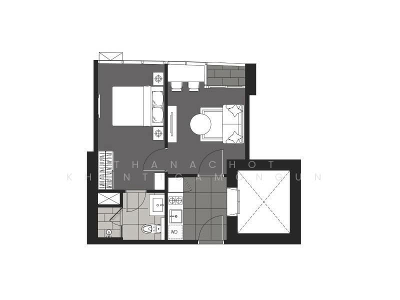 AESTIQ Thonglor, Bangkok, 916 Soi Sukhumvit 55, Khlong Tan Nua, Watthana, Bangkok, 1 Bedroom, 35 sqm, Condo For Rent, by Thanachot Khantigamongun, 500489099 - DDproperty.com