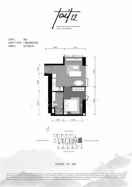 Tait Sathorn 12, Bangkok, Soi Sathorn 12, Sathorn Road, Silom, Bang Rak, Bangkok, 1 Bedroom, 40 sqm, Condo For Sale, by Jomchanok Aswavibul, 500490339 - DDproperty.com