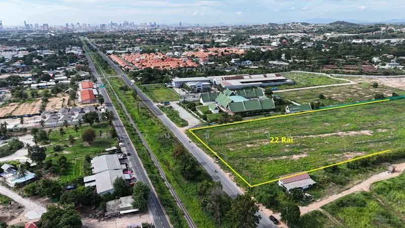 Land for sale next to the railway, Bang Lamung, 22 rai, Chon Buri (Pattaya), Bang Lamung, Bang Lamung (Pattaya), Chon Buri (Pattaya), , 35,200 sqm, Land For Sale, by ตะวัน ขันเงิน, 500491037 - DDproperty.com