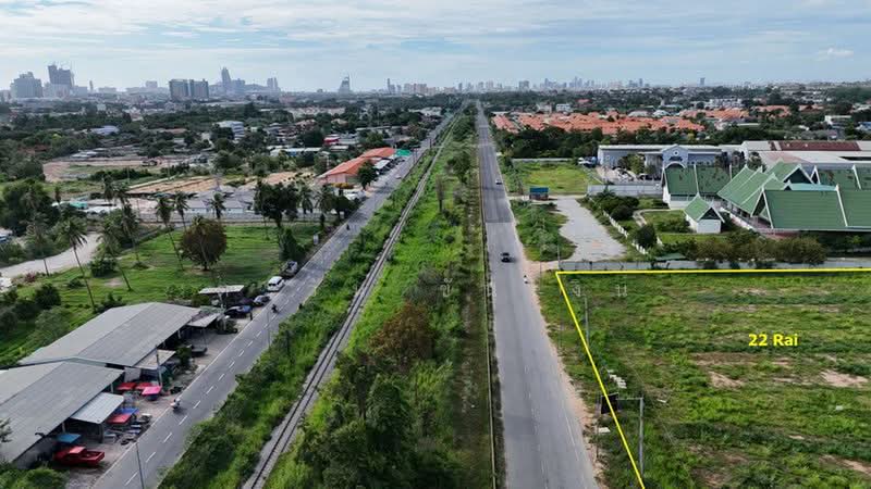 Land for sale next to the railway, Bang Lamung, 22 rai, Chon Buri (Pattaya), Bang Lamung, Bang Lamung (Pattaya), Chon Buri (Pattaya), , 35,200 sqm, Land For Sale, by ตะวัน ขันเงิน, 500491037 - DDproperty.com