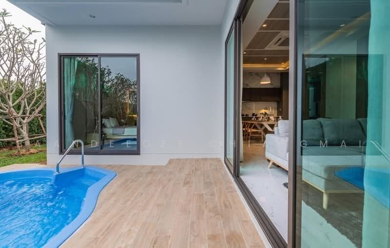 Pool Villa ให้เช่า ใกล้กาดฝรั่ง เพียง 5 นาที ค่าเช่า 65,000 บาท / เดือน รหัสทรัพย์ : No.14P029, เชียงใหม่, บ้านแหวน, หางดง, เชียงใหม่, 150 ตร.ม., บ้านเดี่ยว ให้เช่า, โดย Baandeedee Chiangmai, 500491175 - DDproperty.com