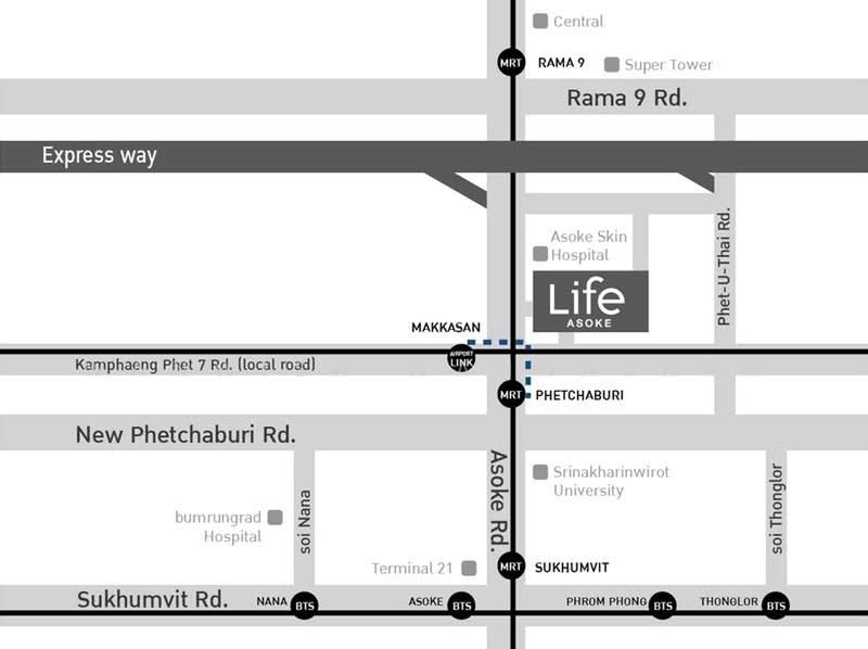 Life Asoke, Bangkok, Asoke-Dindang Road, Bang Kapi, Huai Khwang, Bangkok, 1 Bedroom, 36 sqm, Condo For Rent, by Wanwisa Wannasarn, 500491988 - DDproperty.com