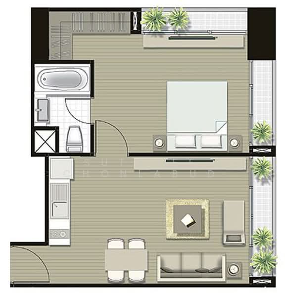 Noble Refine, Bangkok, Soi Sukhumvit 26, Sukhumvit Road, Khong Tan, Khlong Toei, Bangkok, 1 Bedroom, 51 sqm, Condo For Rent, by Sutavee Chonlabud, 500492109 - DDproperty.com