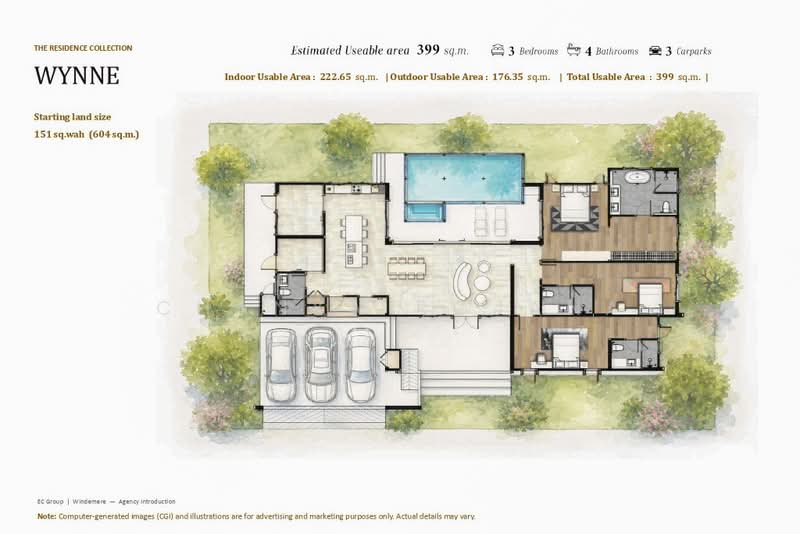 Windemere Pool Villa, Mabprachan, Chon Buri (Pattaya), Poong, Bang Lamung (Pattaya), Chon Buri (Pattaya), 3 Bedrooms, 399 sqm, Villa For Sale, by Chanya Rojana, 500492551 - DDproperty.com