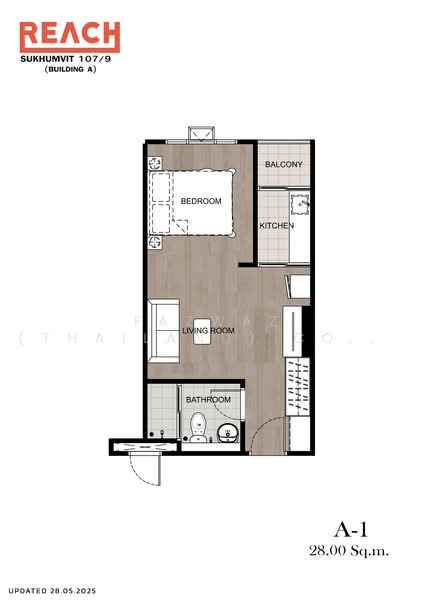 Reach Sukhumvit 107 : รีช สุขุมวิท 107, กรุงเทพ, บางนาใต้, บางนา, กรุงเทพ, 29 ตร.ม., คอนโด ขาย, โดย Fazwaz (Thailand) Co., Ltd., 500492799 - DDproperty.com