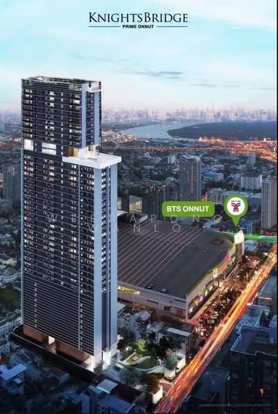 Knightsbridge Prime Onnut, Bangkok, Soi On Nut 1/1 Sukhumvit Road77, Phra Kanong Nua, Watthana, Bangkok, 2 Bedrooms, 54 sqm, Condo For Rent, by Weerapong Wanlo, 500493444 - DDproperty.com