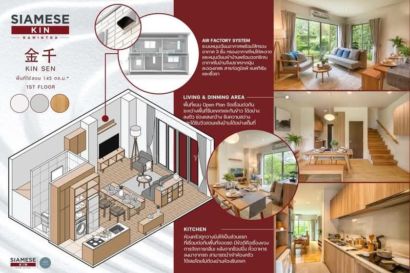 Siamese Kin Ramintra, Bangkok, Soi Ramintra 64, Khan Na Yao, Bangkok, 3 Bedrooms, 145 sqm, Townhouse For Sale, by อรยา ทองแพง, 500493749 - DDproperty.com