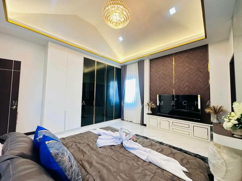 บ้านเดี่ยวพลูวิลล่า อ่างเก็บน้ำมาบประชัน, Chon Buri (Pattaya), Poong, Bang Lamung (Pattaya), Chon Buri (Pattaya), 3 Bedrooms, 400 sqm, Single Detached House For Sale, by Nahathai Boonmachay, 500494057 - DDproperty.com