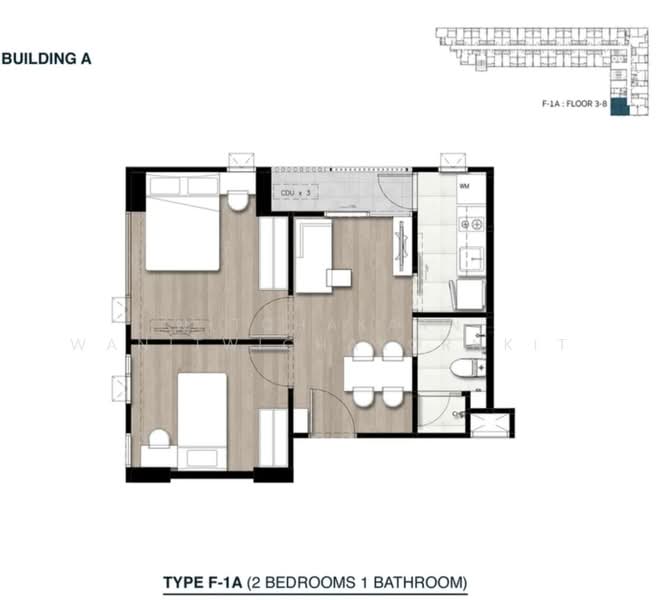 The Nest Sukhumvit 64, Bangkok, 408 Soi Sukhumvit 64, Bang Chak, Phra Khanong, Bangkok, 2 Bedrooms, 41 sqm, Condo For Rent, by Nitchakarn Wanitwichakornkit, 500494565 - DDproperty.com