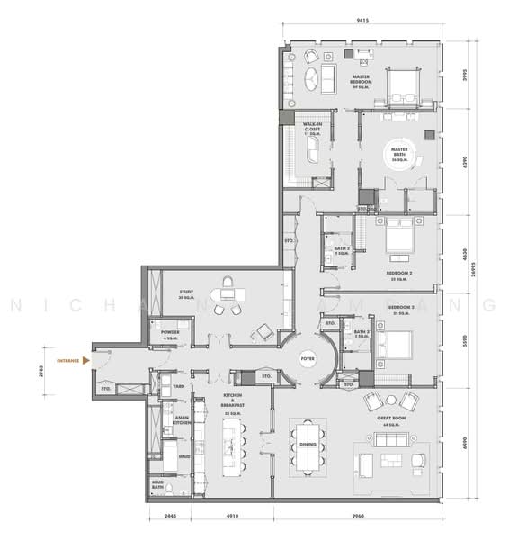 The Ritz-Carlton Residences : เดอะ ริซท์-คาร์ลตัน เรสซิเดนเซส, กรุงเทพ, 114 ถ.นราธิวาสราชนครินทร์, สีลม, บางรัก, กรุงเทพ, 344 ตร.ม., คอนโด ขาย, โดย Nicha Na Lampang, 500494704 - DDproperty.com