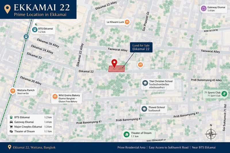 ให้ช่าที่ดิน เอกมัย 22 พื้นที่ 172 ตารางวา, กรุงเทพ, คลองตันเหนือ, วัฒนา, กรุงเทพ, 688 ตร.ม., ที่ดิน ให้เช่า, โดย Lalita Sriploy, 500495270 - DDproperty.com