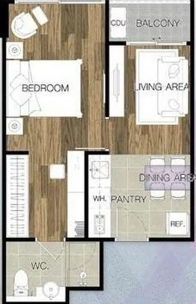 Chateau In Town Ratchada 20-2, Bangkok, รัชดาภิเษก ถนนสุทธิสารวินิจฉัย, Samsen Nok, Huai Khwang, Bangkok, 1 Bedroom, 34 sqm, Condo For Sale, by Intouch Abhinorasaeth, 500495407 - DDproperty.com