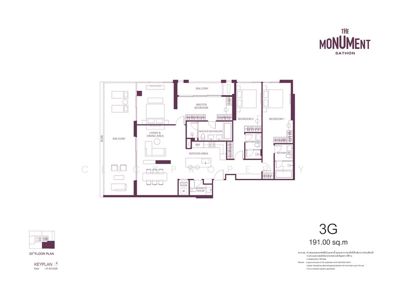 The Monument Sathon, กรุงเทพ, สีลม, บางรัก, กรุงเทพ, 202 ตร.ม., คอนโด ขาย, โดย Clickproperty, 500495750 - DDproperty.com
