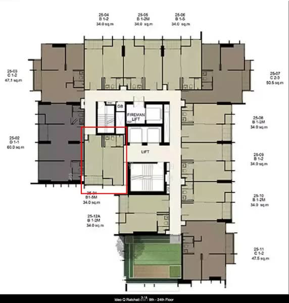 IDEO Q Ratchathewi, Bangkok, 515 Phetchaburi Road, Thanon Phetchaburi, Ratchathewi, Bangkok, 1 Bedroom, 36 sqm, Condo For Sale, by อาทิตยา จินตะเหวก, 500496524 - DDproperty.com