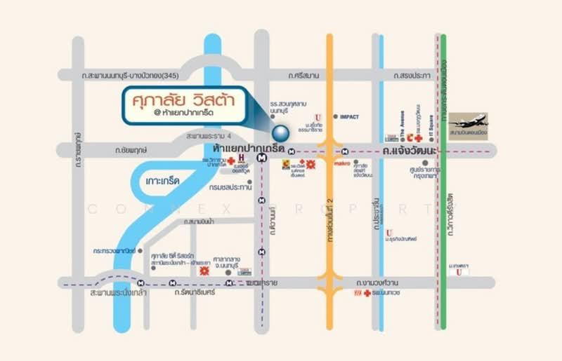 Supalai Vista Pakkret Intersection, Nonthaburi, 56/36 Chaeng Watthana Rd, Pak Kret, Nonthaburi, 2 Bedrooms, 71 sqm, Condo For Rent, by Connex Property, 500496725 - DDproperty.com