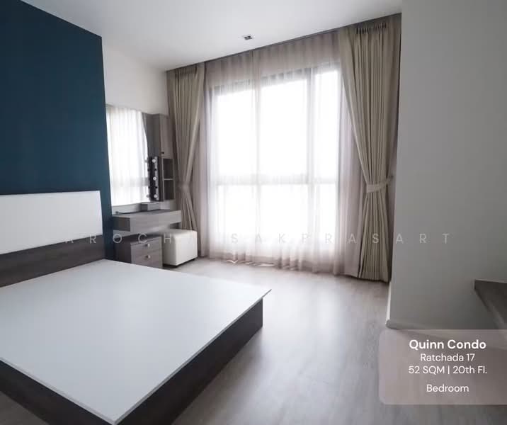 Quinn Ratchada 17, Bangkok, 454 456 Soi Inthara Mari 45, Din Daeng, Bangkok, 1 Bedroom, 52 sqm, Condo For Rent, by Sarocha Sakprasart, 500496817 - DDproperty.com
