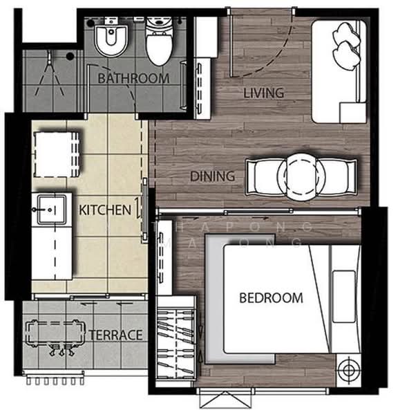 The Stage Taopoon Interchange, Bangkok, 318 Pracharat Road 2, Bang Sue, Bangkok, 1 Bedroom, 27 sqm, Condo For Sale, by Natthapong Laomahong, 500498029 - DDproperty.com