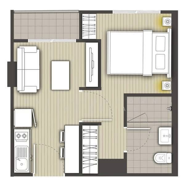 Modern Condo Bangplad-Charan 79 : โมเดิร์น คอนโด บางพลัด-จรัญ 79, กรุงเทพ, ซอย จรัญสนิทวงศ์ 74/1, บางอ้อ, บางพลัด, กรุงเทพ, 28 ตร.ม., คอนโด ขาย, โดย Patcharaporn Binsorlae, 500498410 - DDproperty.com