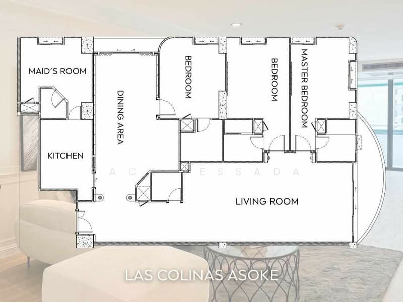 Las Colinas, Bangkok, Sukhumvit 21 Road, Khlongtoei Nua, Watthana, Bangkok, 3 Bedrooms, 240 sqm, Condo For Sale, by Zack Jessada, 500498645 - DDproperty.com