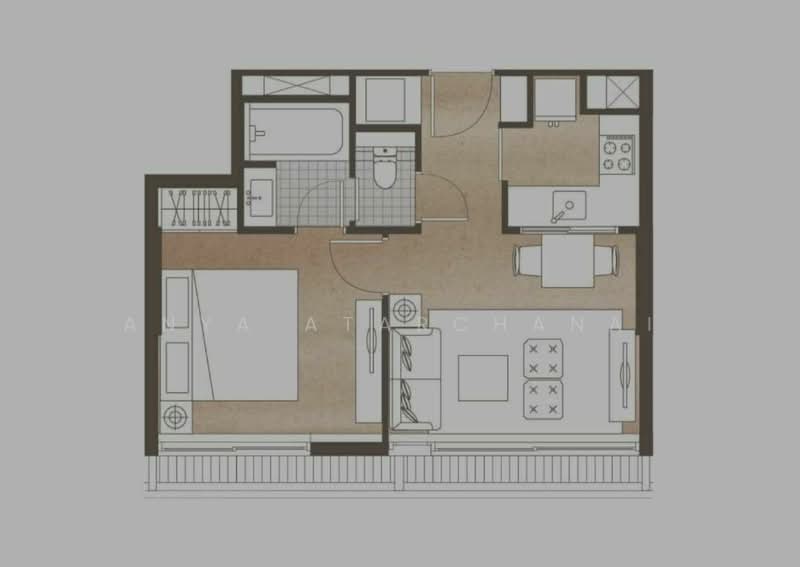 Chalermnit Art De Maison, Bangkok, 186 Sukhumvit 53 Alley, Khlong Tan Nua, Watthana, Bangkok, 1 Bedroom, 40 sqm, Condo For Rent, by Anya Atarchanai, 500499294 - DDproperty.com