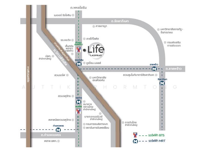 Life Ladprao, Bangkok, 992 Ladprao Road, Jom Phon, Chatuchak, Bangkok, 1 Bedroom, 35 sqm, Condo For Rent, by Auttika Phormtong, 500499918 - DDproperty.com