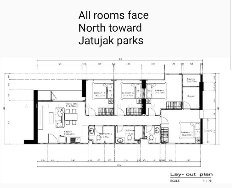 The Line Jatujak-Mochit, Bangkok, Phaholyothin Road, Jom Phon, Chatuchak, Bangkok, 4 Bedrooms, 100 sqm, Condo For Rent, by Auttika Phormtong, 500499949 - DDproperty.com