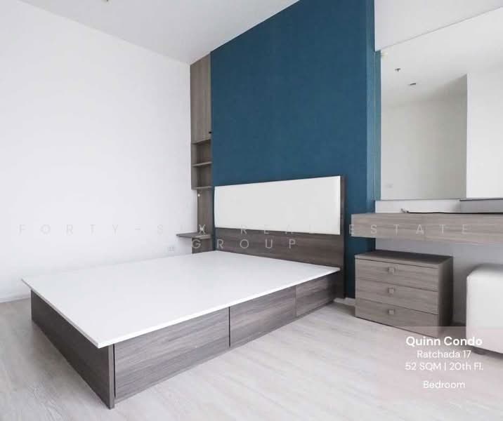 Quinn Ratchada 17, Bangkok, 454 456 Soi Inthara Mari 45, Din Daeng, Bangkok, 1 Bedroom, 52 sqm, Condo For Rent, by Forty-Six Real Estate Group, 500500392 - DDproperty.com