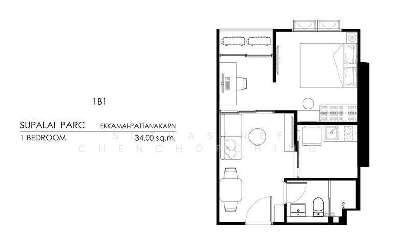 Supalai Parc Ekkamai-Pattanakarn, Bangkok, Suan Luang, Bangkok, 1 Bedroom, 34 sqm, Condo For Sale, by Suthasinee Chenchopching, 500500425 - DDproperty.com