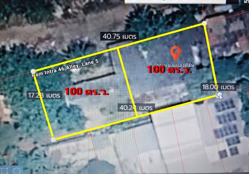 ที่ดิน ถนนรามอินทรา 46 กรุงเทพมหานคร, Bangkok, Ram Inthra, Khan Na Yao, Bangkok, , 800 sqm, Land For Sale, by ยุภาพร ศุภผลา, 500502152 - DDproperty.com
