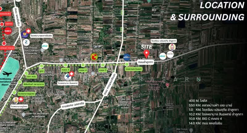 ที่ดิน ลำลูกกา คลอง 6, ปทุมธานี, บึงคำพร้อย, ลำลูกกา, ปทุมธานี, 57,600 ตร.ม., ที่ดิน ขาย, โดย Airada Parasarn, 500502492 - DDproperty.com