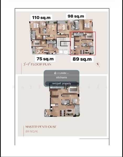 Aritier Penthouse at Ari : อารีไทเออร์ เพนท์เฮาส์ แอท อารีย์, กรุงเทพ, ซอยอารีย์สัมพันธ์ 7, สามเสนใน, พญาไท, กรุงเทพ, 89 ตร.ม., คอนโด ขาย, โดย สิทธิรัตช์ เเซ่ตั้ง, 500502750 - DDproperty.com