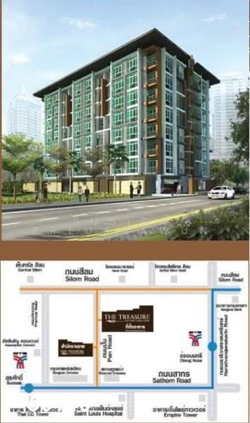 The Treasure, Bangkok, Sathorn, Silom, Bang Rak, Bangkok, 1 Bedroom, 50 sqm, Condo For Rent, by Susira Preuksawun, 500502874 - DDproperty.com
