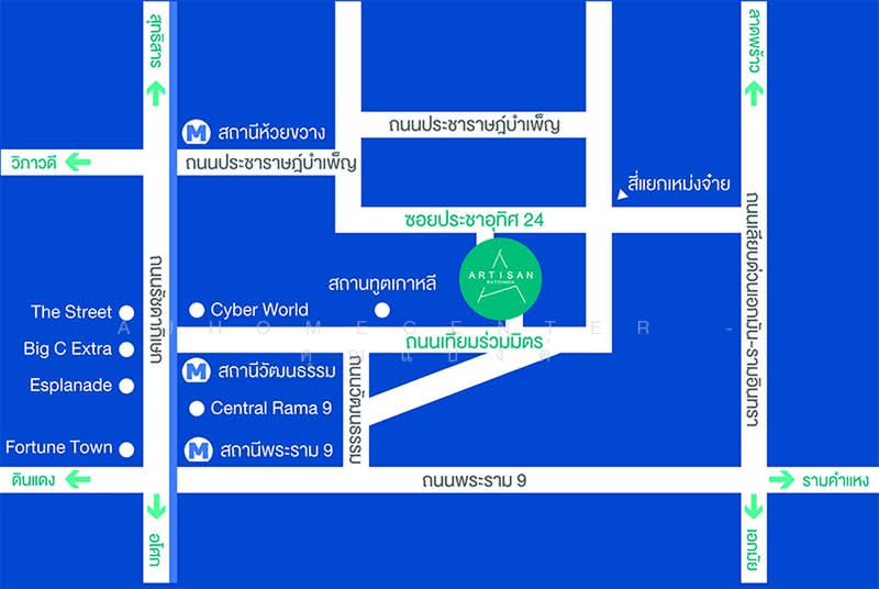Artisan Ratchada, Bangkok, 99 Tienruammitr Road, Huai Khwang, Bangkok, 1 Bedroom, 45 sqm, Condo For Sale, by AJHOMECENTER - คุณแบงค์, 500503102 - DDproperty.com