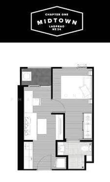 Chapter one Midtown Ladprao 24, Bangkok, 432 Ladprao Road, Jom Phon, Chatuchak, Bangkok, 1 Bedroom, 30 sqm, Condo For Rent, by Chanon Phangchienghien, 500506249 - DDproperty.com