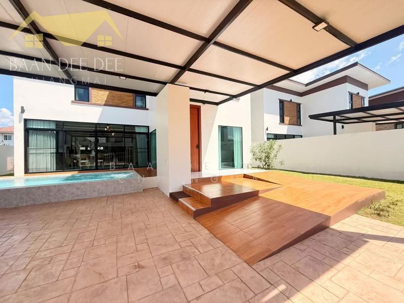 Pool Villa ให้เช่า – ใกล้ตลาดเจริญเจริญ เพียง10นาที ค่าเช่า 45,000 บาท/เดือน รหัสทรัพย์ : No.13P009, เชียงใหม่, สันกำแพง, เชียงใหม่, 193 ตร.ม., บ้านเดี่ยว ให้เช่า, โดย Baandeedee Chiangmai, 500506661 - DDproperty.com