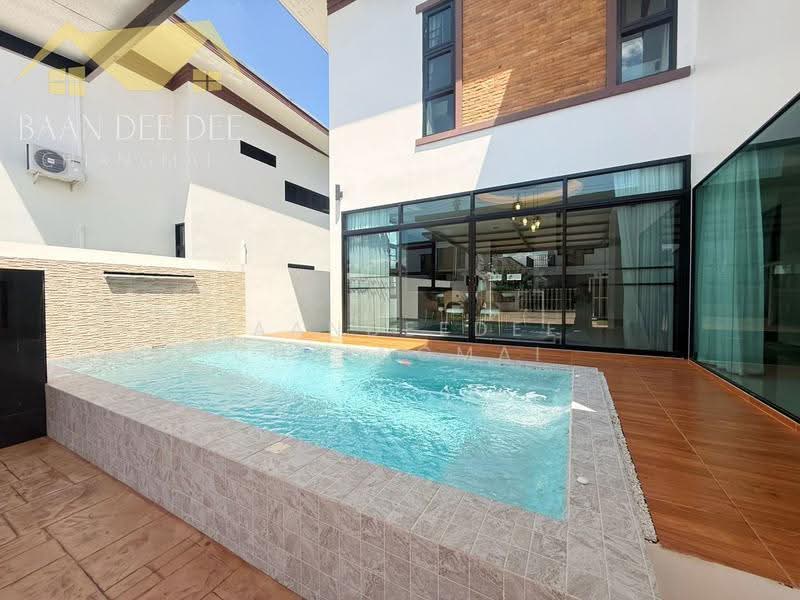 Pool Villa ให้เช่า – ใกล้ตลาดเจริญเจริญ เพียง10นาที ค่าเช่า 45,000 บาท/เดือน รหัสทรัพย์ : No.13P009, เชียงใหม่, สันกำแพง, เชียงใหม่, 193 ตร.ม., บ้านเดี่ยว ให้เช่า, โดย Baandeedee Chiangmai, 500506661 - DDproperty.com