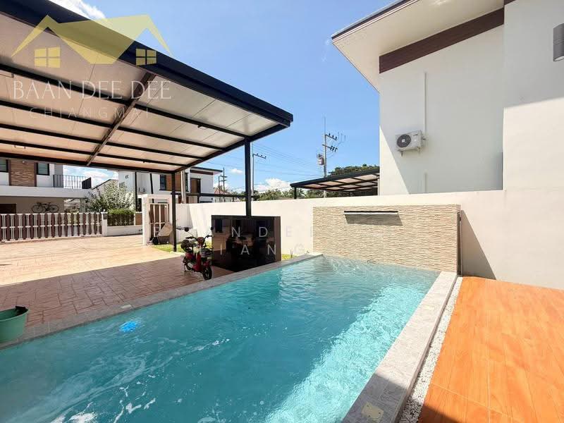Pool Villa ให้เช่า – ใกล้ตลาดเจริญเจริญ เพียง10นาที ค่าเช่า 45,000 บาท/เดือน รหัสทรัพย์ : No.13P009, เชียงใหม่, สันกำแพง, เชียงใหม่, 193 ตร.ม., บ้านเดี่ยว ให้เช่า, โดย Baandeedee Chiangmai, 500506661 - DDproperty.com