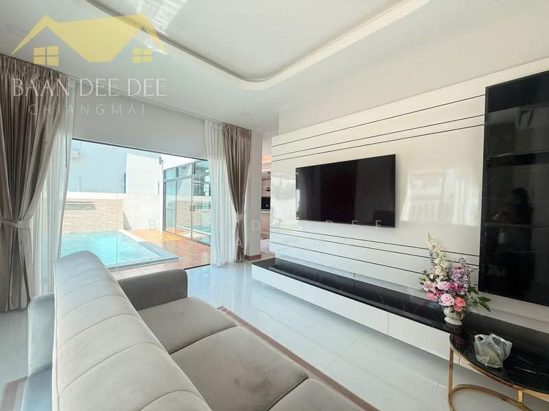 Pool Villa ให้เช่า – ใกล้ตลาดเจริญเจริญ เพียง10นาที ค่าเช่า 45,000 บาท/เดือน รหัสทรัพย์ : No.13P009, เชียงใหม่, สันกำแพง, เชียงใหม่, 193 ตร.ม., บ้านเดี่ยว ให้เช่า, โดย Baandeedee Chiangmai, 500506661 - DDproperty.com