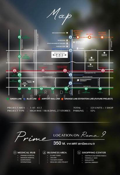 KnightsBridge Space Rama 9, Bangkok, 533 Thanon Asok, Din Daeng, Bangkok, 2 Bedrooms, 49 sqm, Condo For Rent, by Bridge Estate Thailand, 500506808 - DDproperty.com