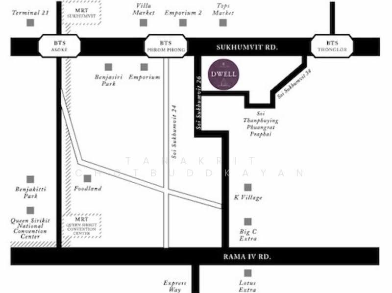Condolette Dwell Sukhumvit 26 : คอนโดเลต ดเวล สุขุมวิท 26, กรุงเทพ, ซอยสุขุมวิท 26, คลองตัน, คลองเตย, กรุงเทพ, 33 ตร.ม., คอนโด ให้เช่า, โดย Tanakrit Chotbuddkayan, 500507686 - DDproperty.com